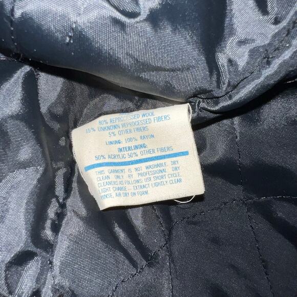 Vintage Varsity Wool hooded Delong coat sz 38. Southeast Pirate "Jennifer" Gold - Picture 10 of 11